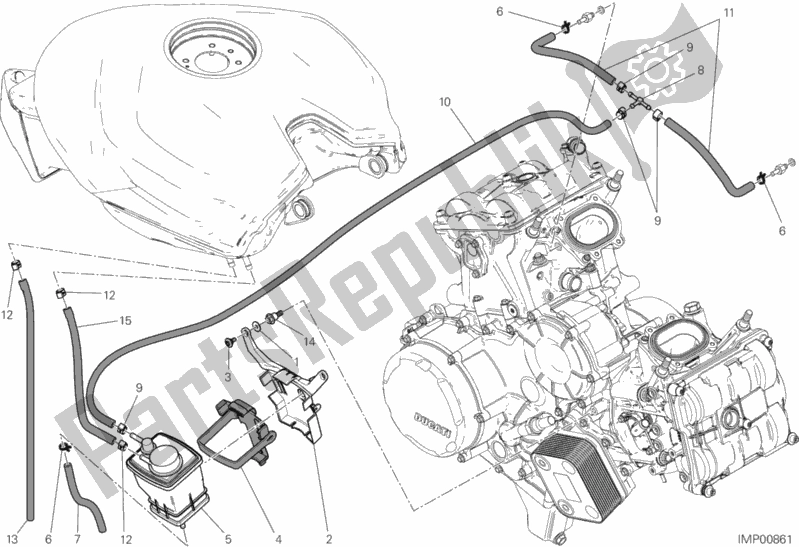 Todas las partes para Filtro De Recipiente de Ducati Superbike 1199 Panigale ABS 2014